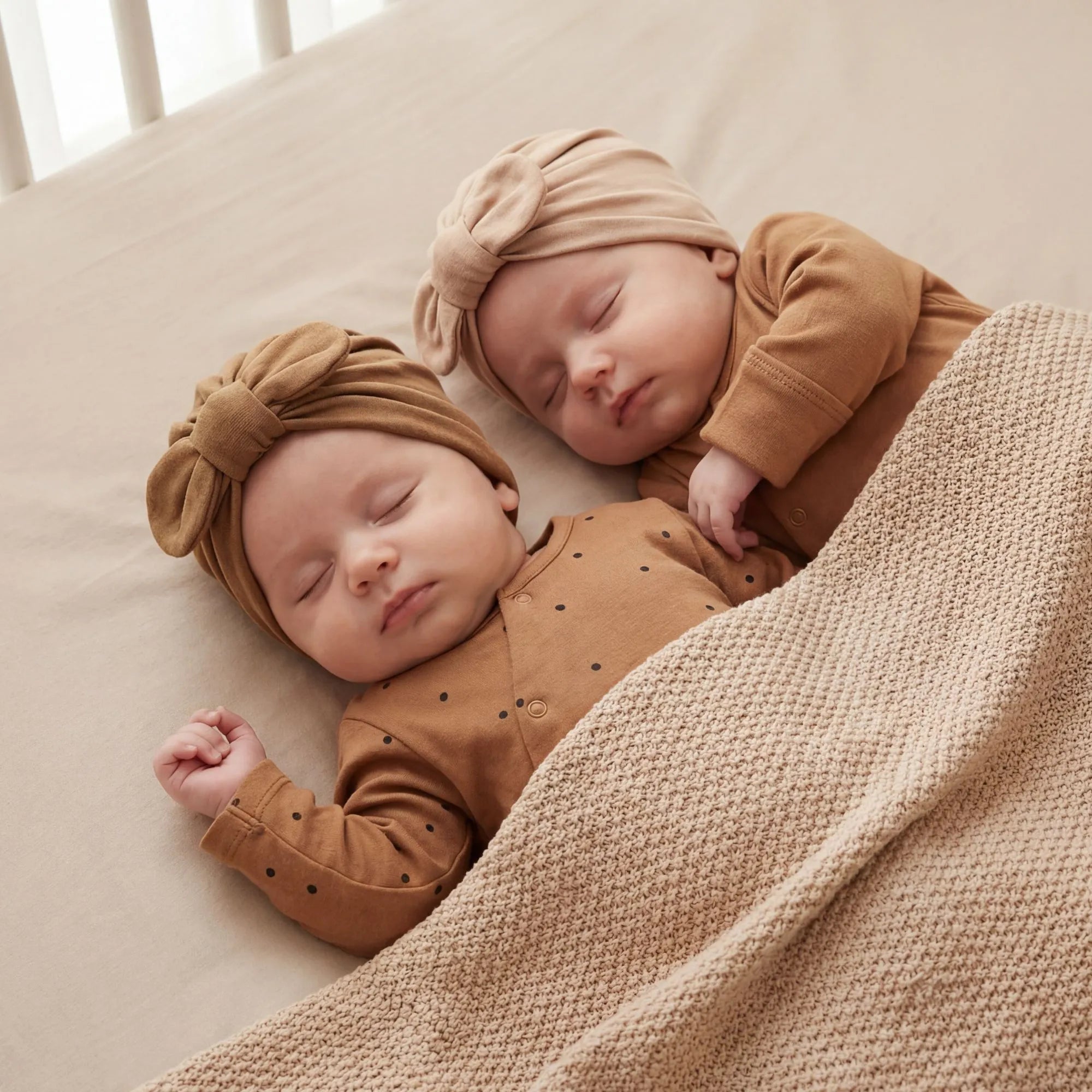 Pack de 2 pyjamas jersey dots nut + nut