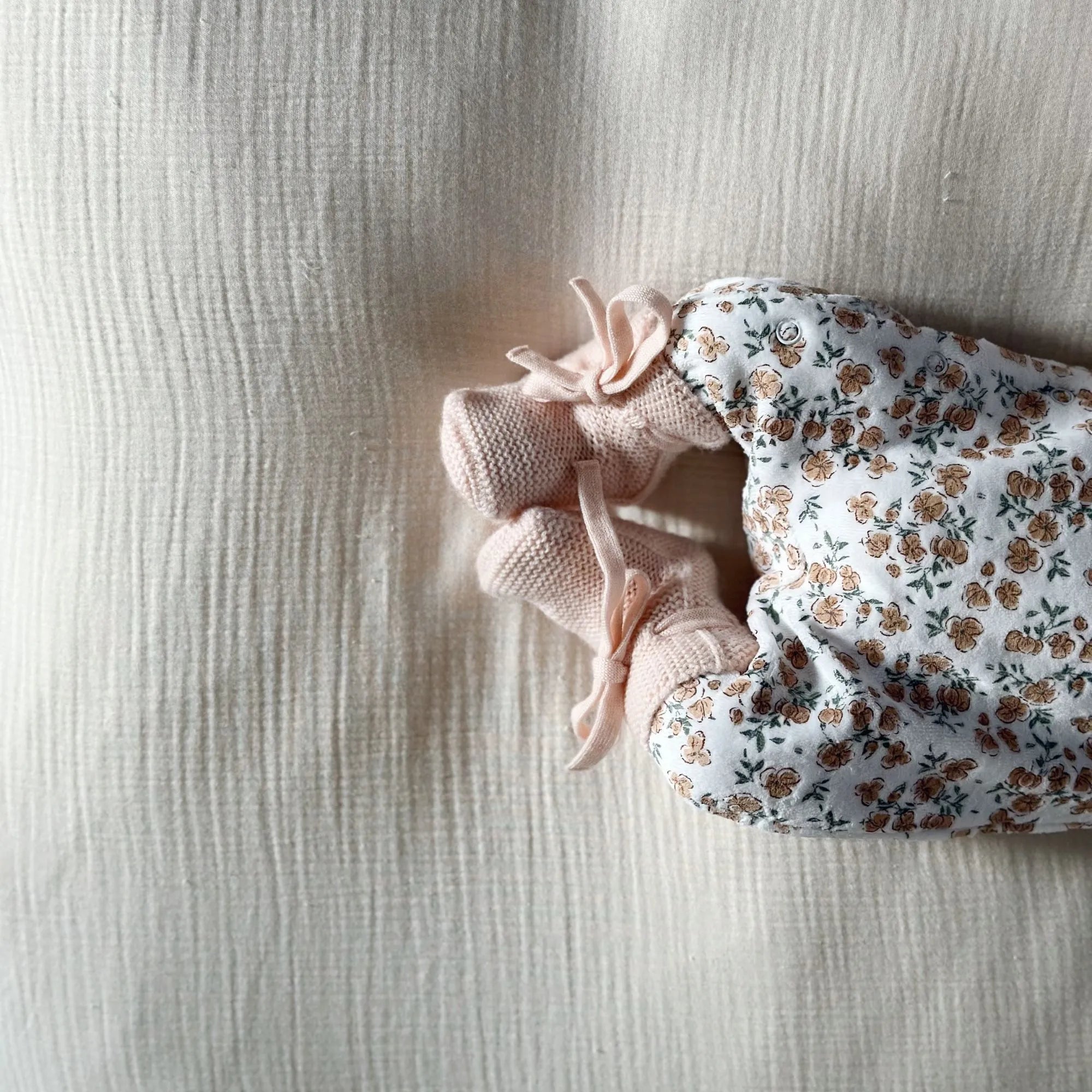 Pyjama bébé velours - Californian poppy