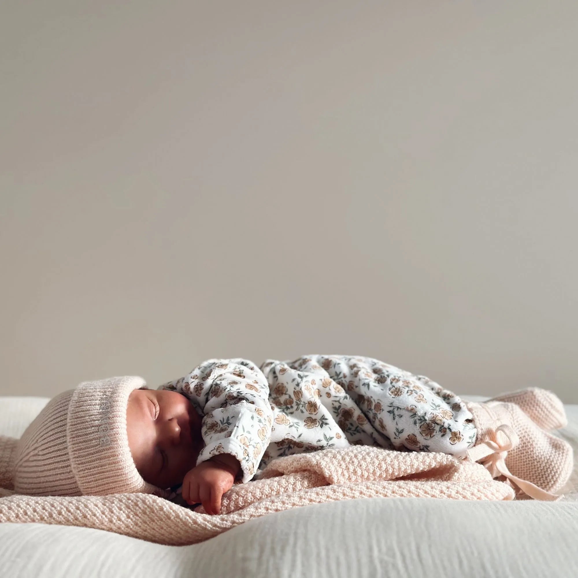 Pyjama bébé velours - Californian poppy