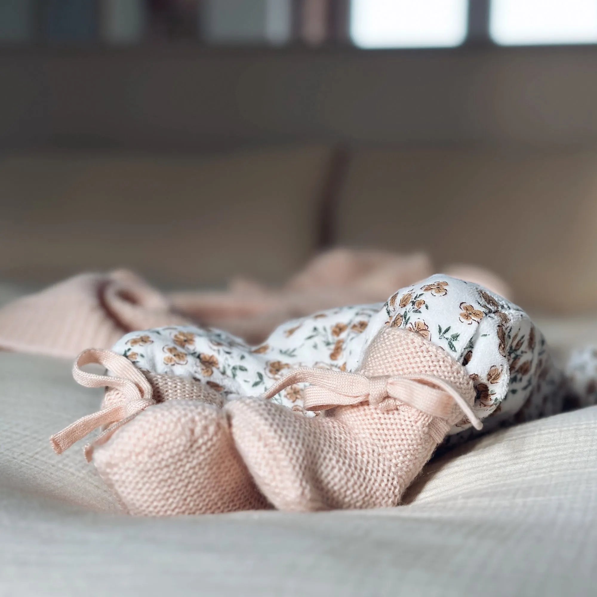 Pyjama bébé velours - Californian poppy