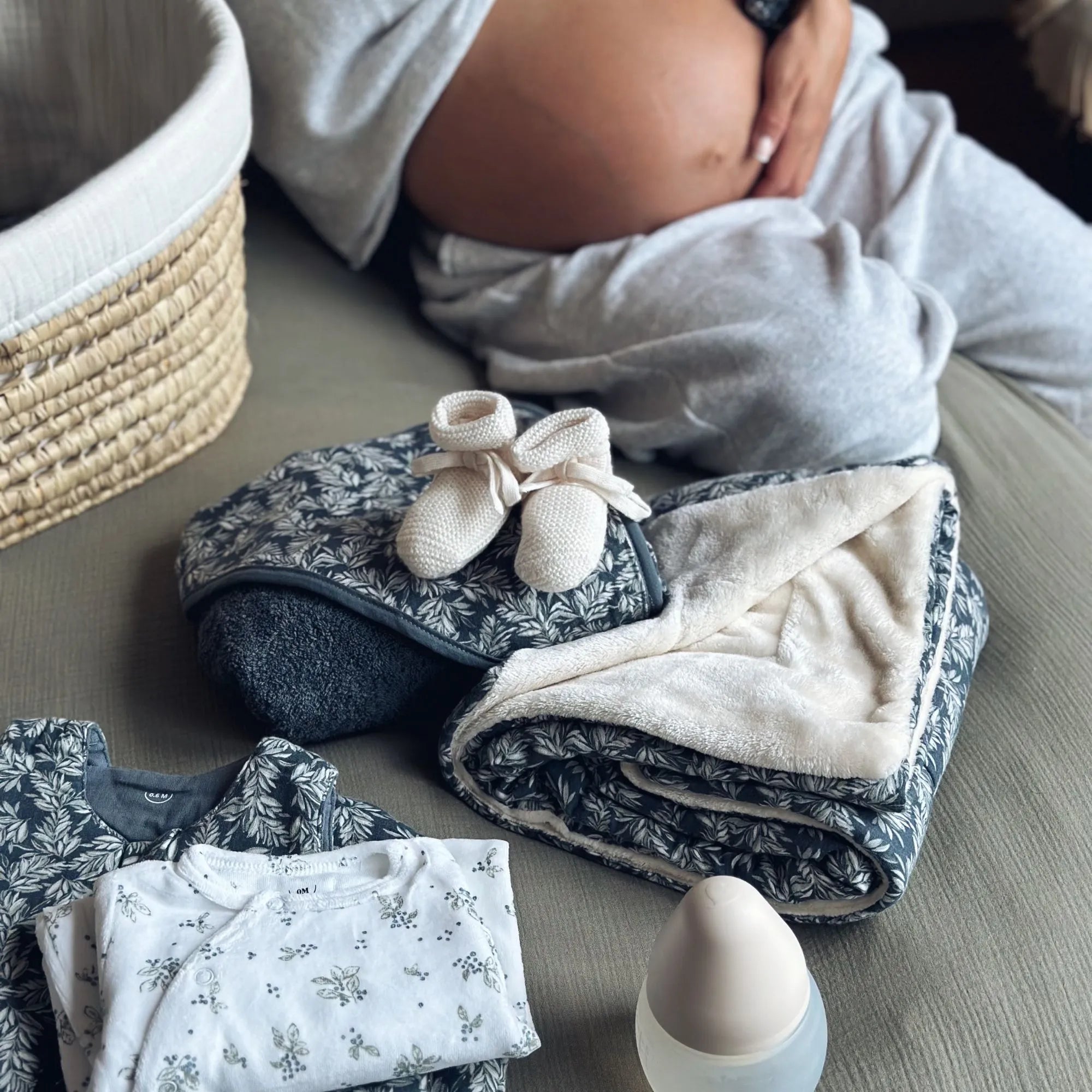 Couverture bébé Snuggle - Wild sage