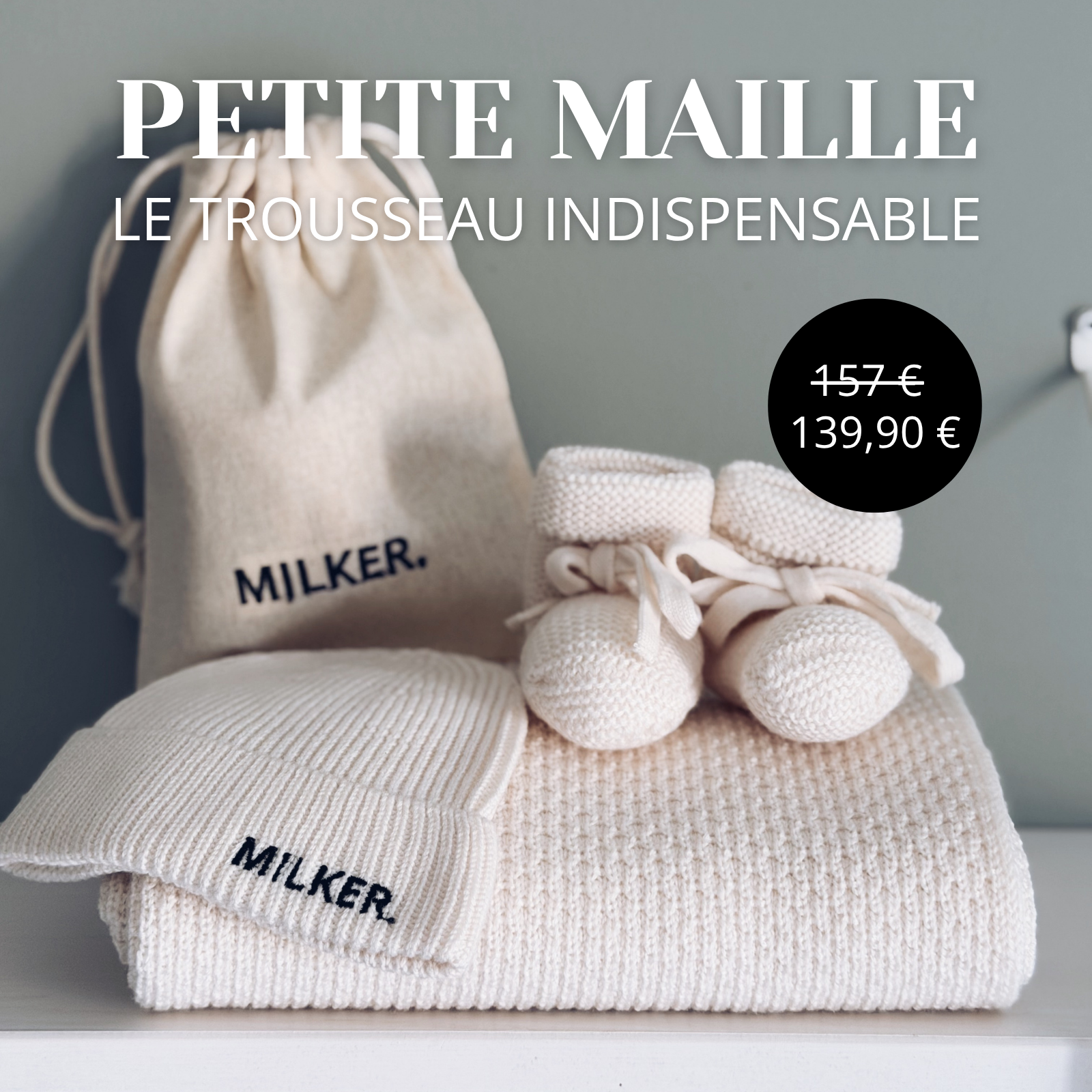 Pack maille mérinos Milker