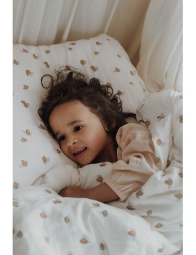 bonjour little - parure de lit enfant en gaze de coton bio - tonka