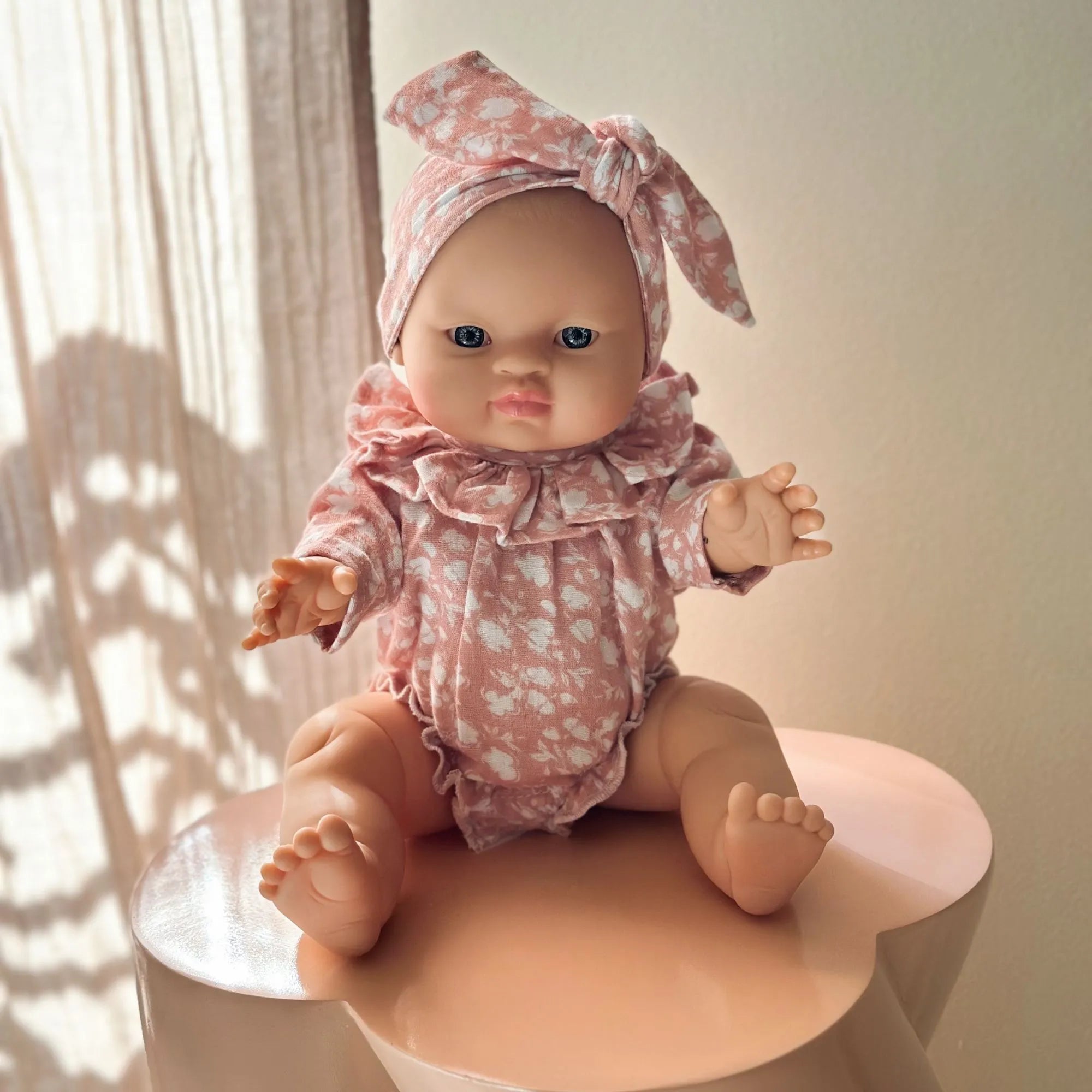 Ensemble barboteuse poupée - Bloom blush