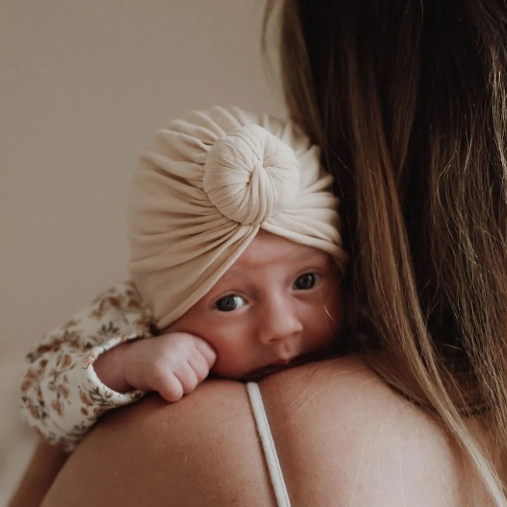 Bonnet turban - Nude