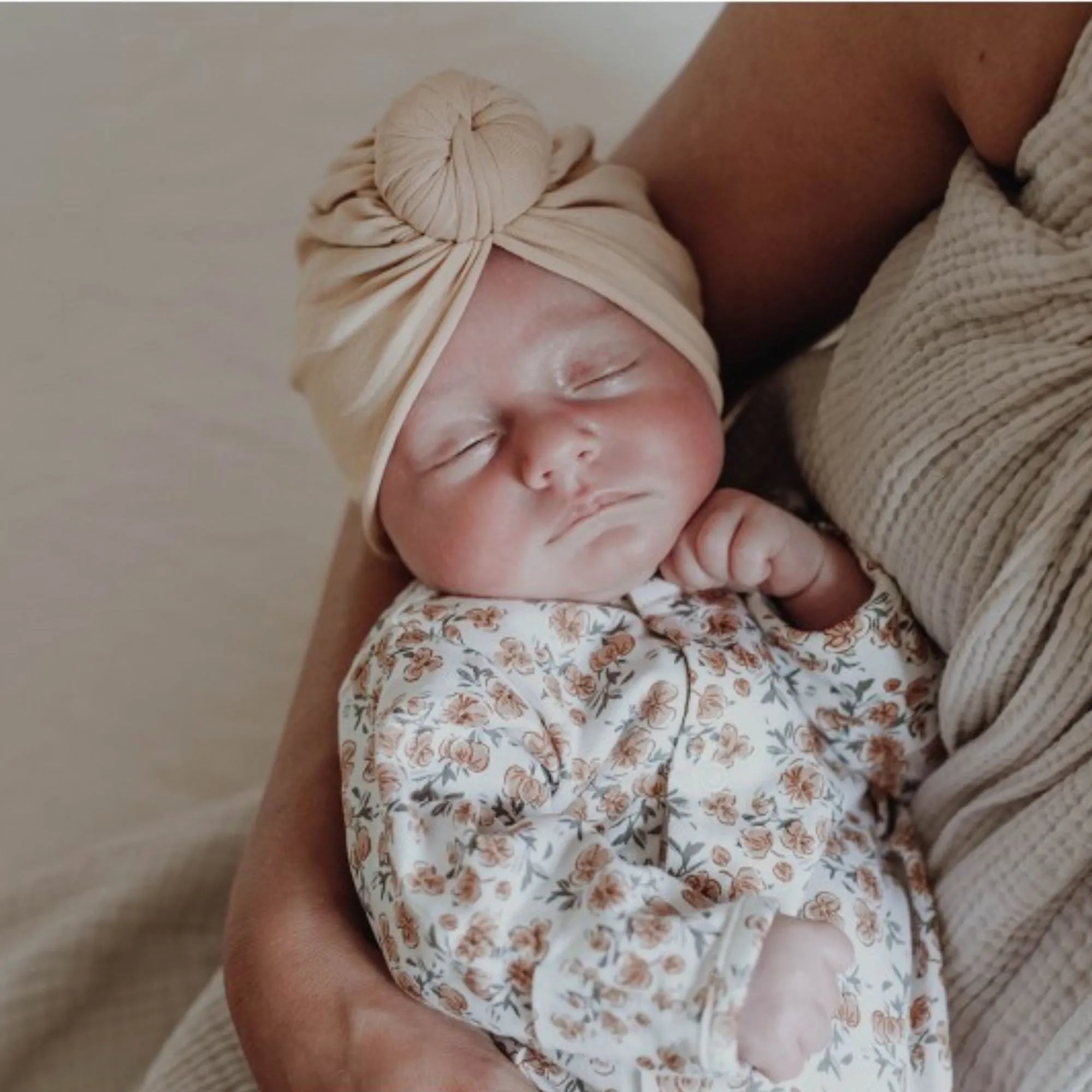 Bonnet turban - Nude