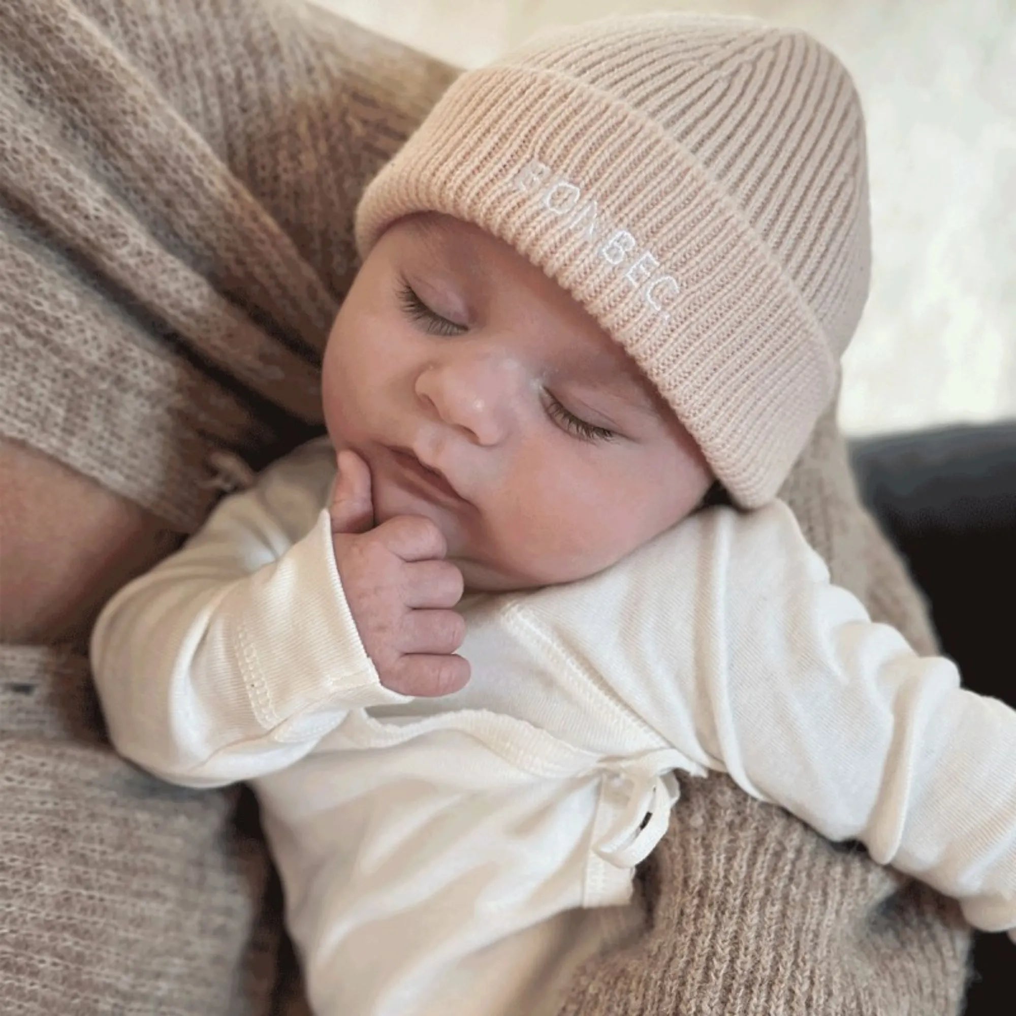 Bonnet de naissance mérinos - Bonbec