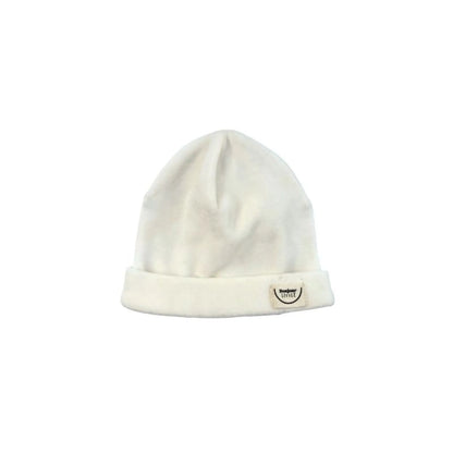 Bonnet de naissance velours - Cream