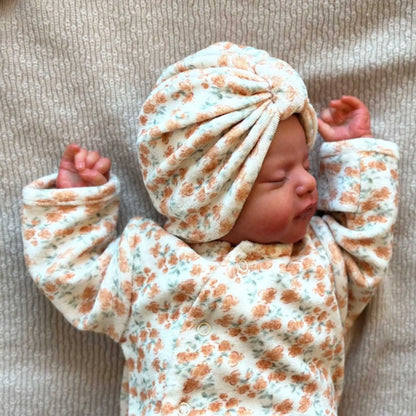 Pyjama bébé velours - Californian poppy