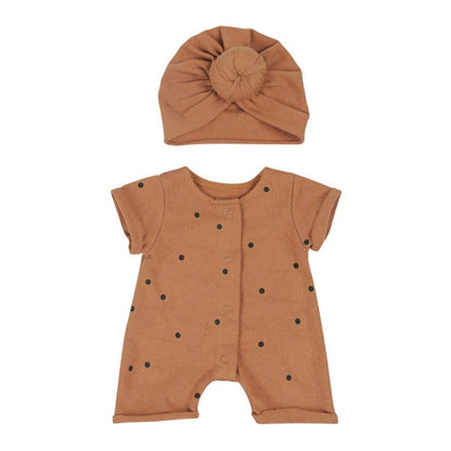 Tenue de poupée turban - Dots nut