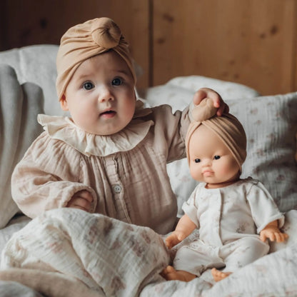 Tenue de poupée turban - Pansies