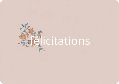 Carte félicitations poppy