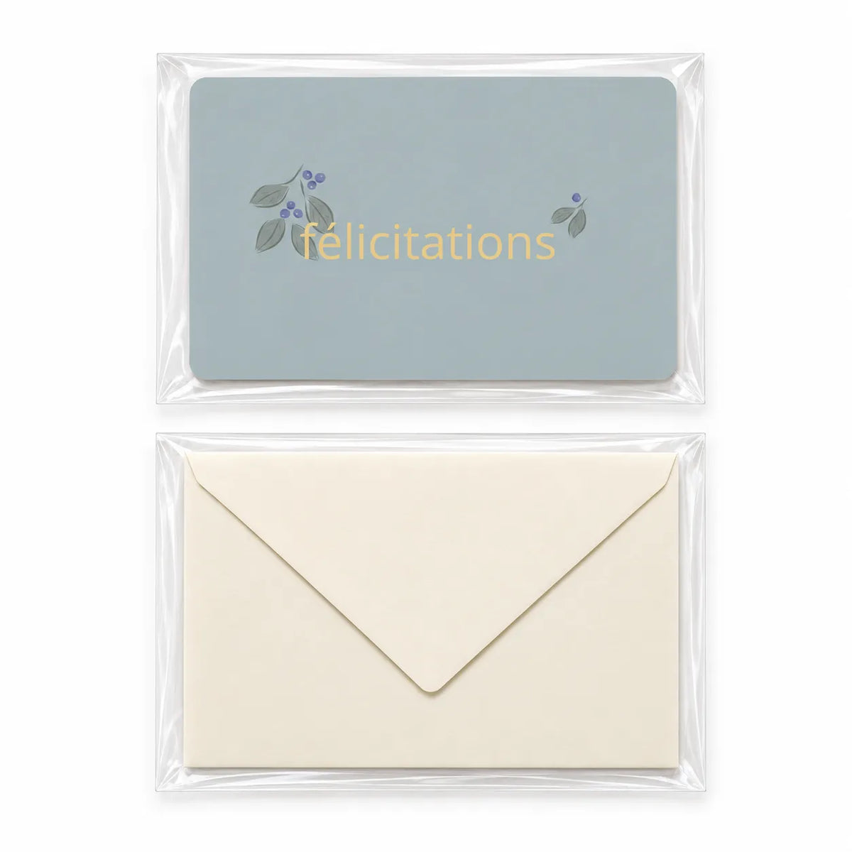 Carte félicitations sloeberry doré