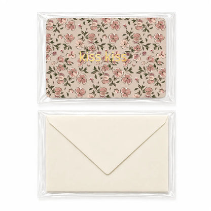 Carte kiss-kiss gold poppy