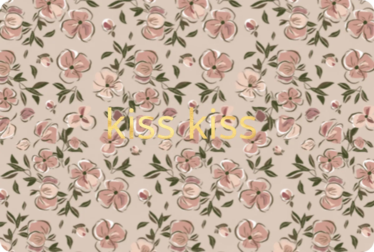 Carte kiss-kiss gold poppy