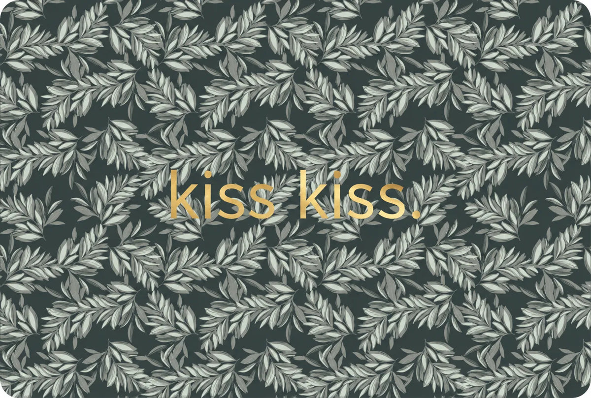 Carte kiss-kiss gold wild sage
