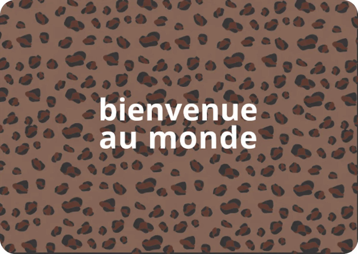 Carte bienvenue au monde bengal
