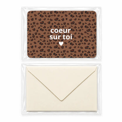 Carte coeur sur toi bengal