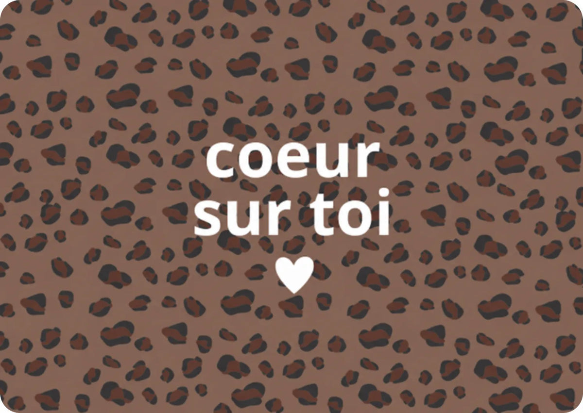 Carte coeur sur toi bengal