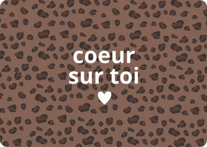 Carte coeur sur toi bengal