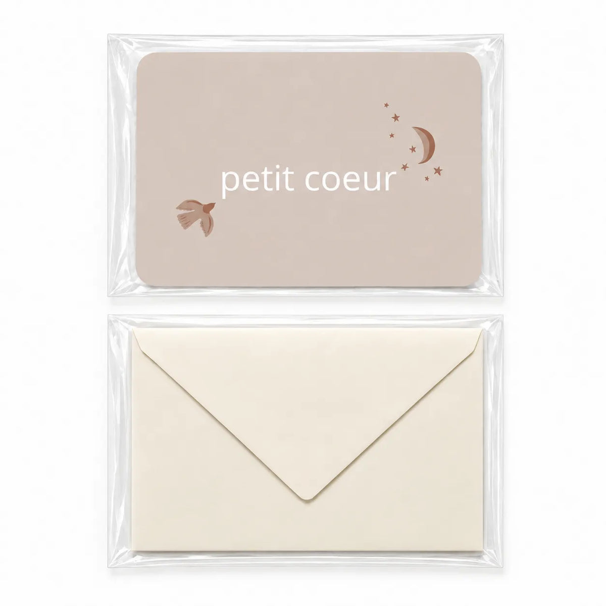 Carte petit coeur moonlight