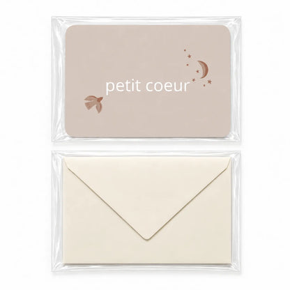 Carte petit coeur moonlight