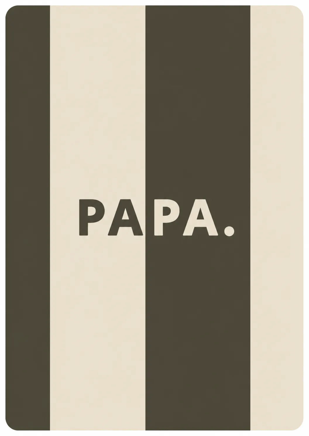 Carte papa rayure