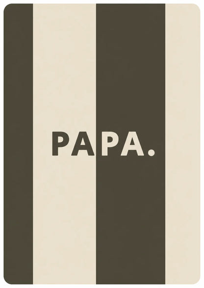 Carte papa rayure