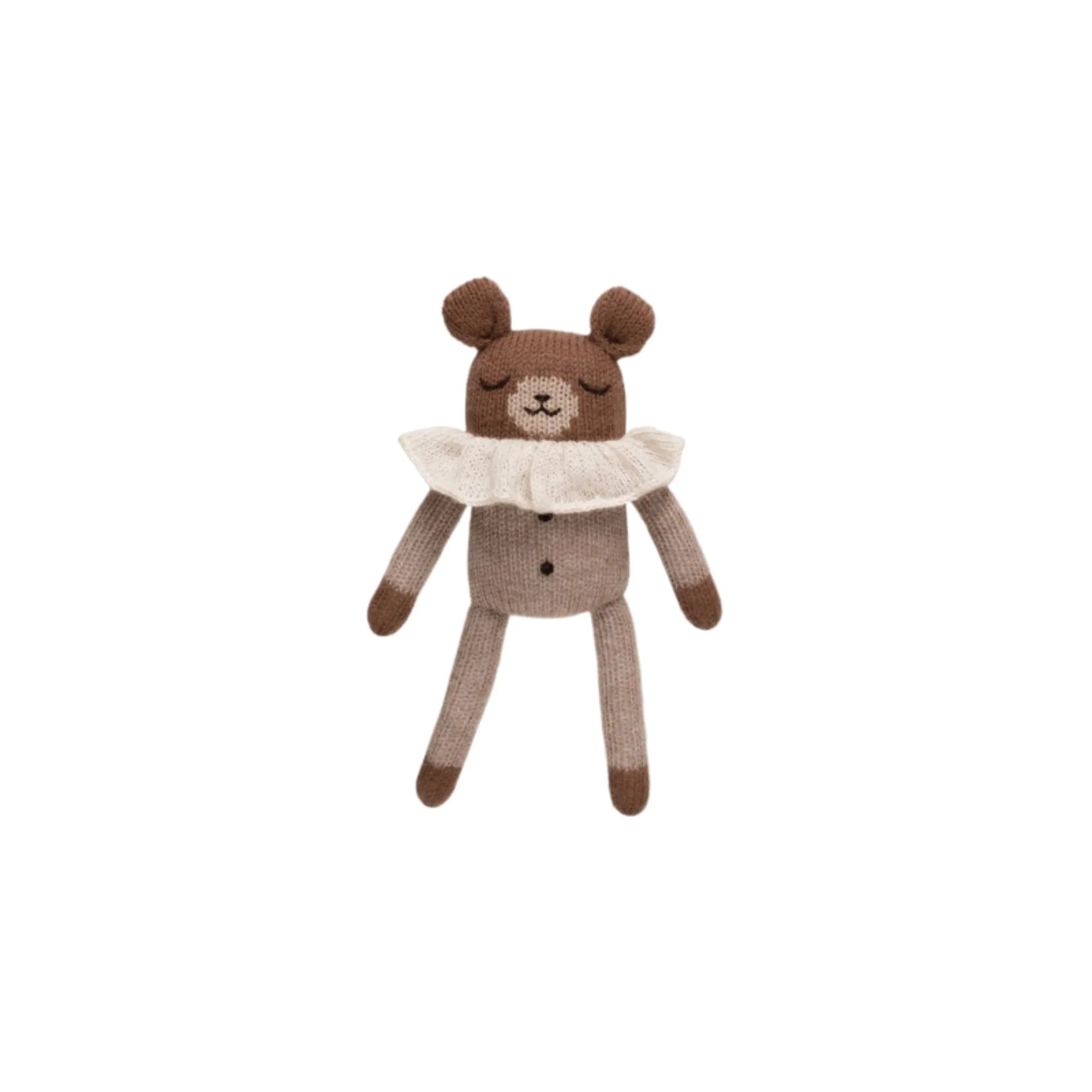 MAIN SAUVAGE - Doudou ourson - pyjama avoine