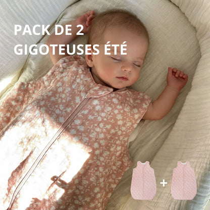 Pack de 2 gigoteuses légères - Bloom blush