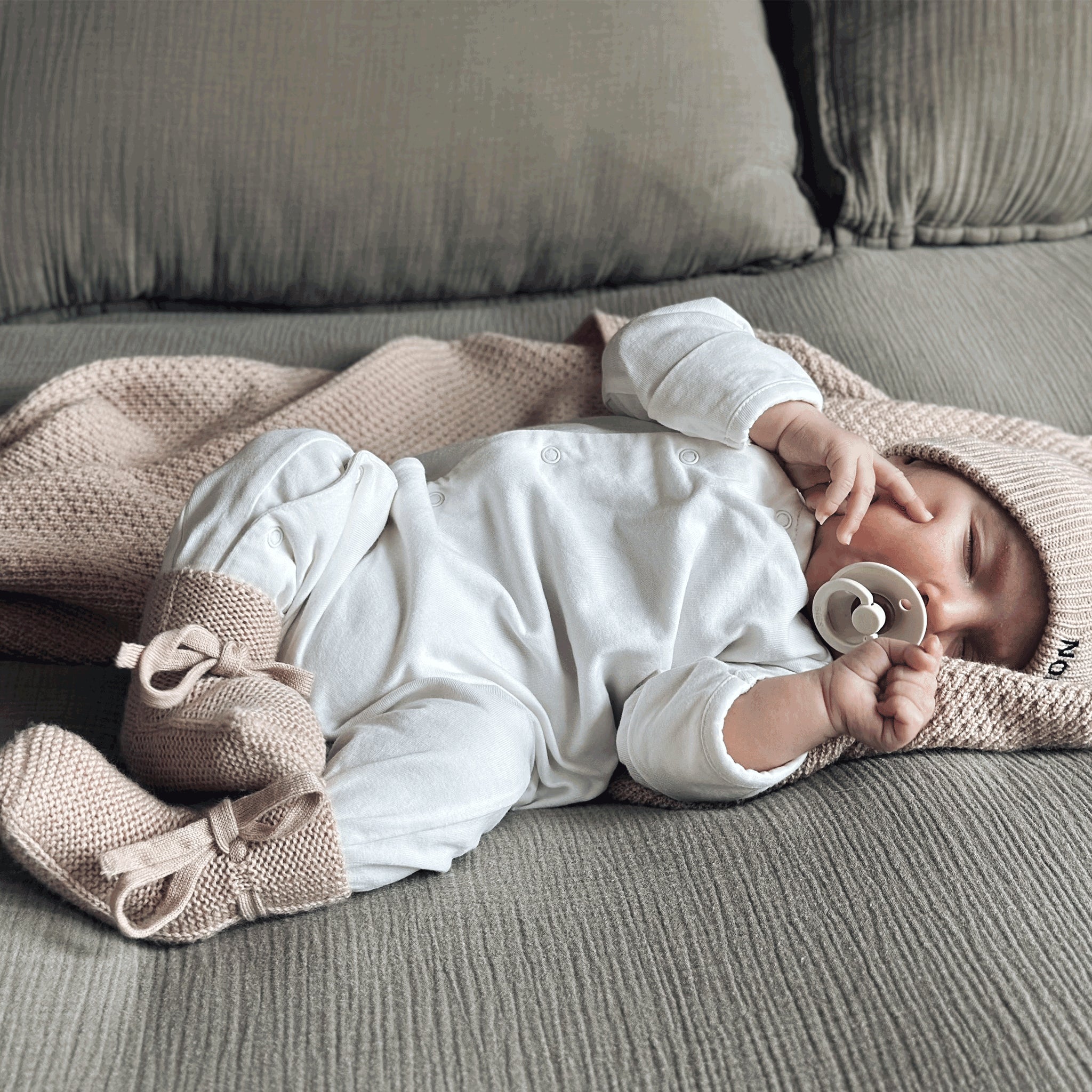 Pyjama bébé jersey - Cream