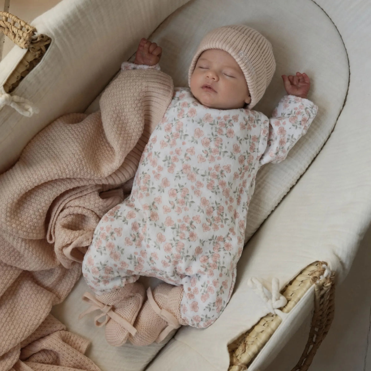 Pyjama bébé velours sweet poppy