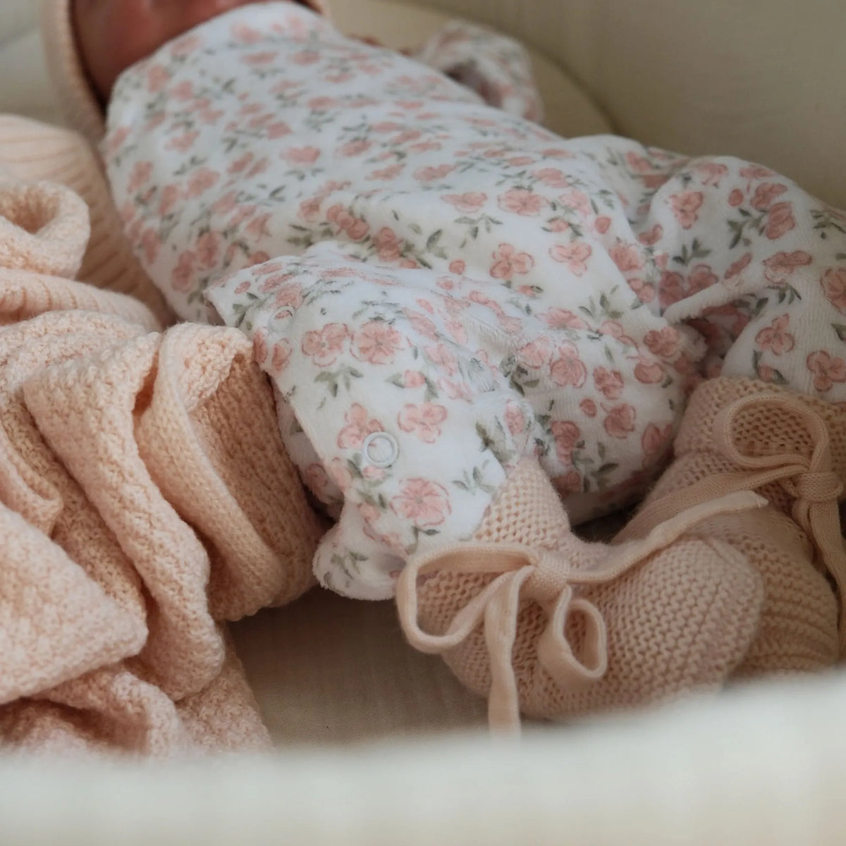 Pyjama bébé velours sweet poppy