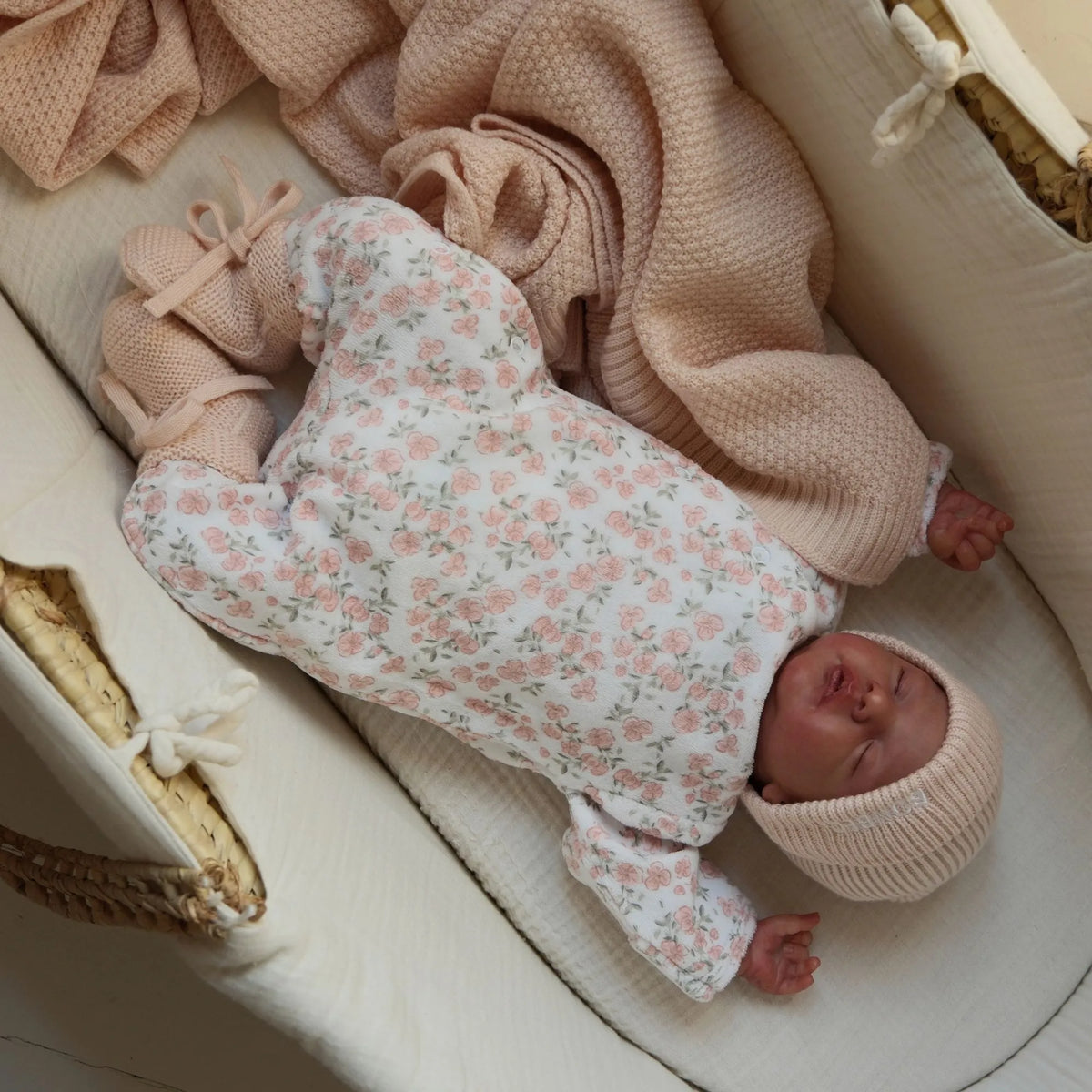 Pyjama bébé velours sweet poppy
